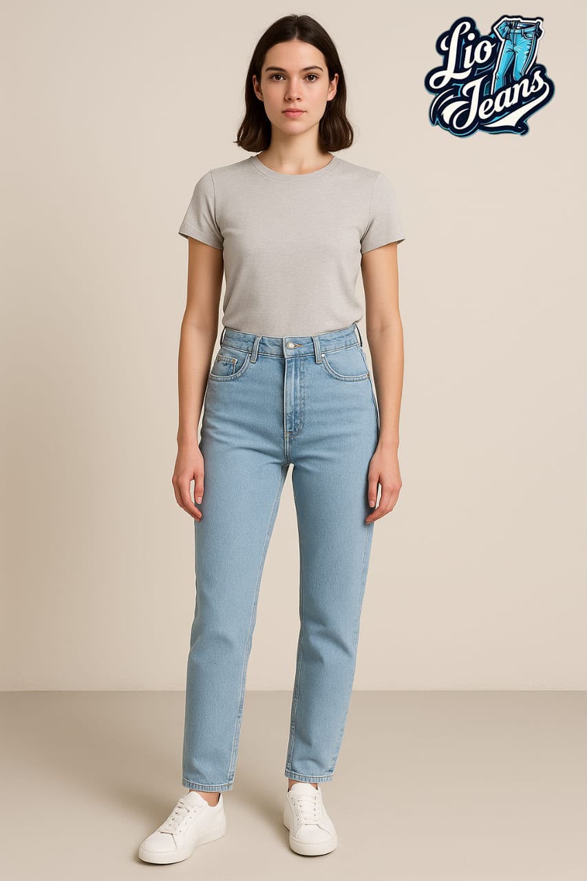 بنطلون جينز بوي فريند Lio Jeans  – ستايل أوفر سايز عصري يخليكي مختلفة من أول لبسه👖🔥