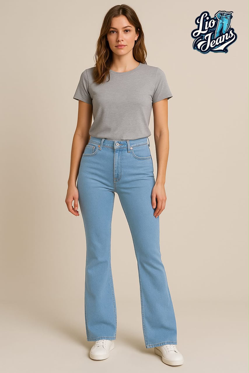 Lio Jeans | بنطلون شارلستون (Flared Bell Bottom) – لوك أنثوي أنيق يخطف الأنظار 🔥👖